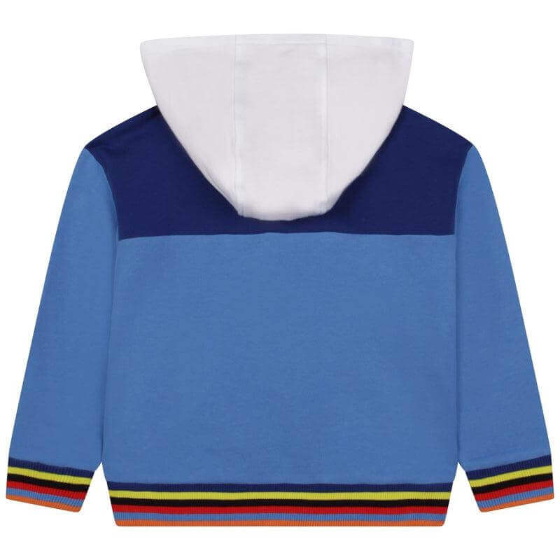 Marc Jacobs Boys Blue Logo Hooded Sweatshirt Marc Jacobs Boys Blue Logo Hooded Sweatshirt