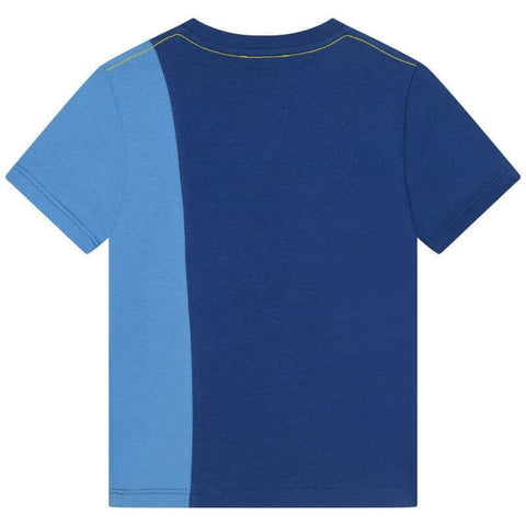 Marc Jacobs Boys Blue Vertical Logo T-shirt Marc Jacobs Boys Blue Vertical Logo T-shirt