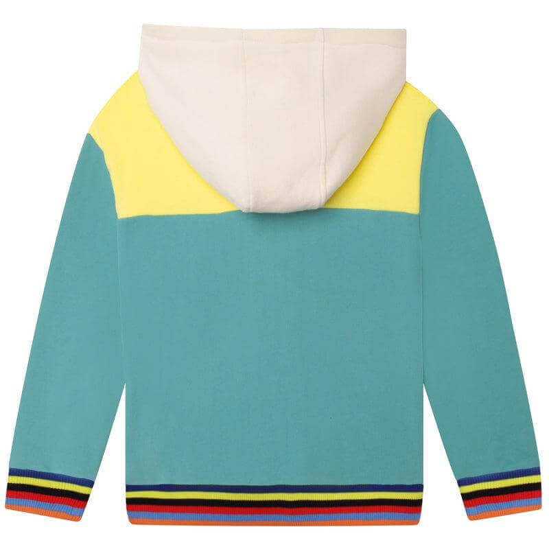 Marc Jacobs Boys Green Colour block Hoodie Marc Jacobs Boys Green Colour block Hoodie