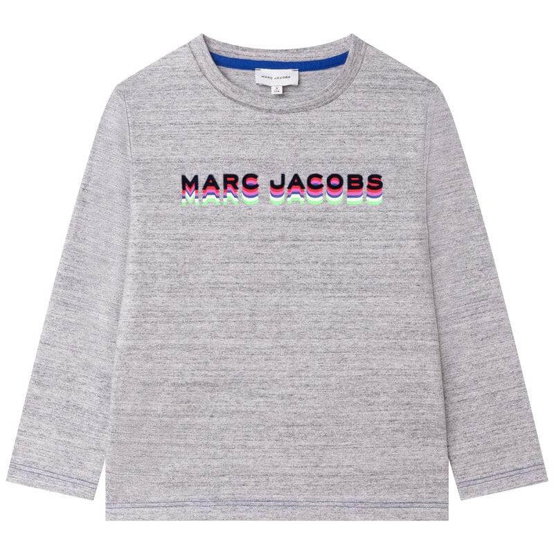 Marc Jacobs Boys Grey 3D Logo Long Sleeve T-Shirt Marc Jacobs Boys Grey 3D Logo Long Sleeve T-Shirt
