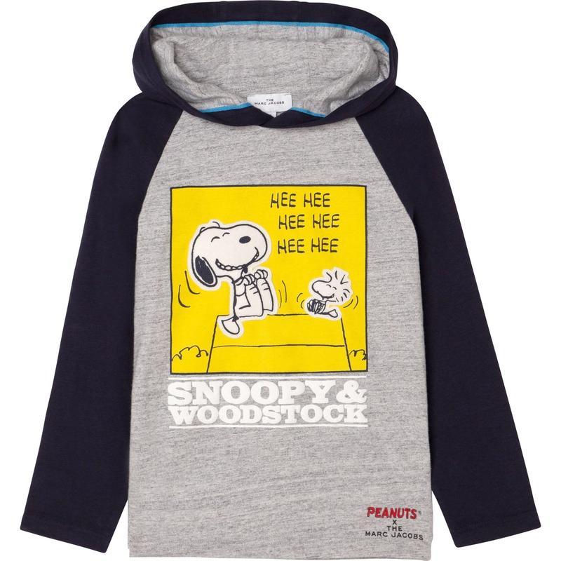 Marc Jacobs Boys Grey Peanuts Long Sleeve T-Shirt Marc Jacobs Boys Grey Peanuts Long Sleeve T-Shirt
