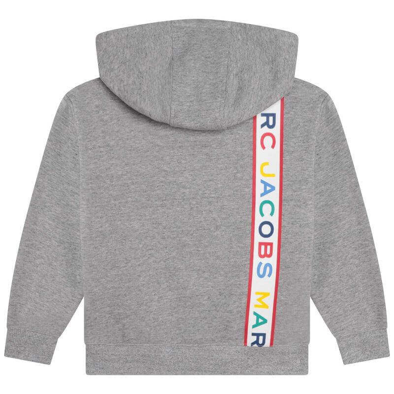 Marc Jacobs Boys Grey Verical Logo Hoodie Marc Jacobs Boys Grey Verical Logo Hoodie