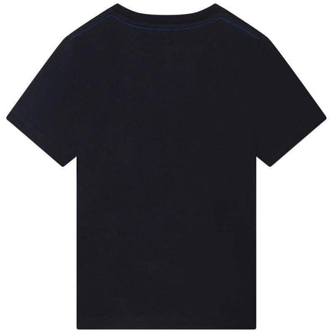 Marc Jacobs Boys Navy Cotton Logo T-shirt Marc Jacobs Boys Navy Cotton Logo T-shirt