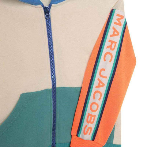 Marc Jacobs Boys Vertical Logo Multicolored Hoodie Marc Jacobs Boys Vertical Logo Multicolored Hoodie