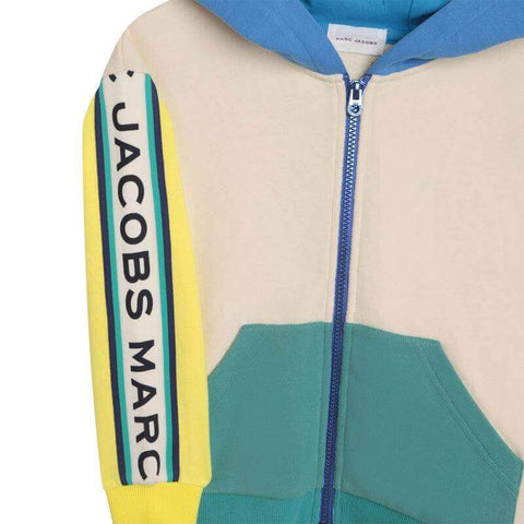 Marc Jacobs Boys Vertical Logo Multicolored Hoodie Marc Jacobs Boys Vertical Logo Multicolored Hoodie
