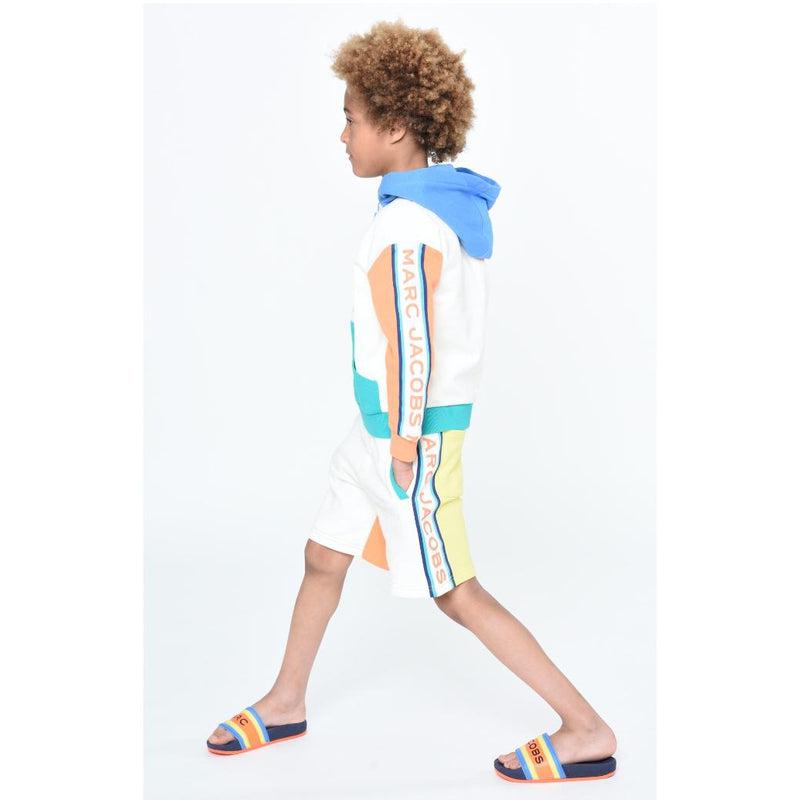 Marc Jacobs Boys Vertical Logo Multicolored Hoodie Marc Jacobs Boys Vertical Logo Multicolored Hoodie