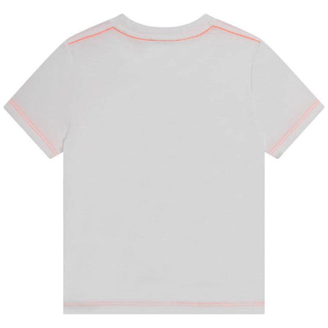 Marc Jacobs Boys White Cotton Logo T-shirt Marc Jacobs Boys White Cotton Logo T-shirt