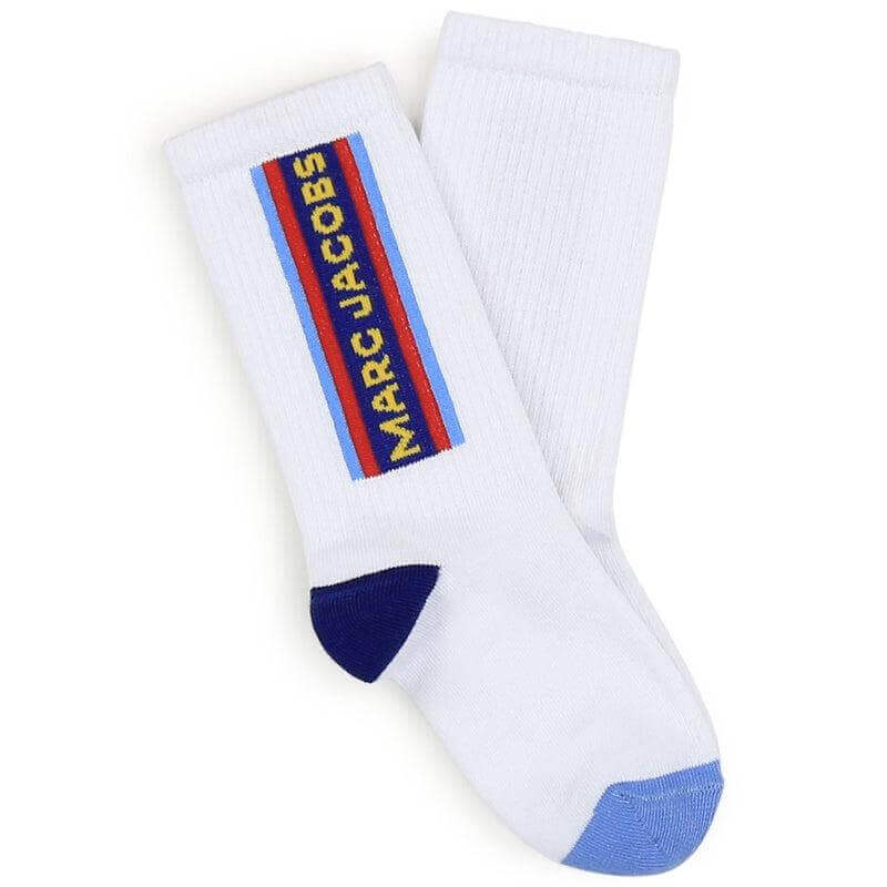 Marc Jacobs Boys White Verical Logo Socks Marc Jacobs Boys White Verical Logo Socks