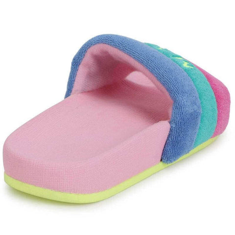Marc Jacobs Girls Pink Logo Sliders Marc Jacobs Girls Pink Logo Sliders