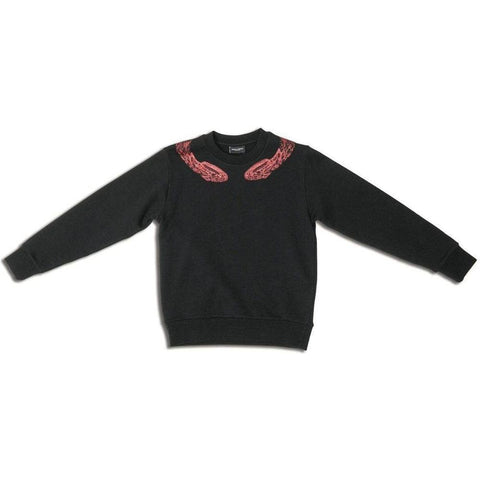 Marcelo Burlon Boys Black Snake Sweatshirt Marcelo Burlon Boys Black Snake Sweatshirt