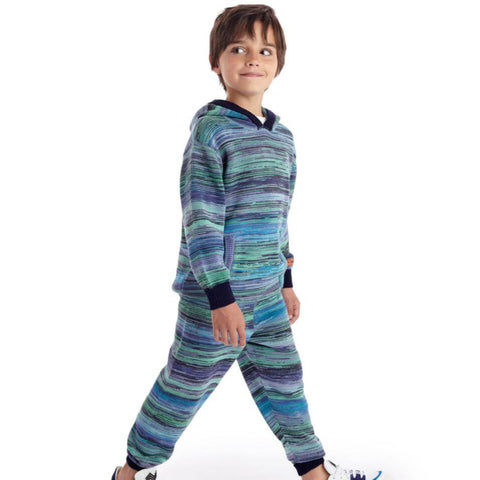 Missoni Kids Boys Blue Knit Jumper Missoni Kids Boys Blue Knit Jumper