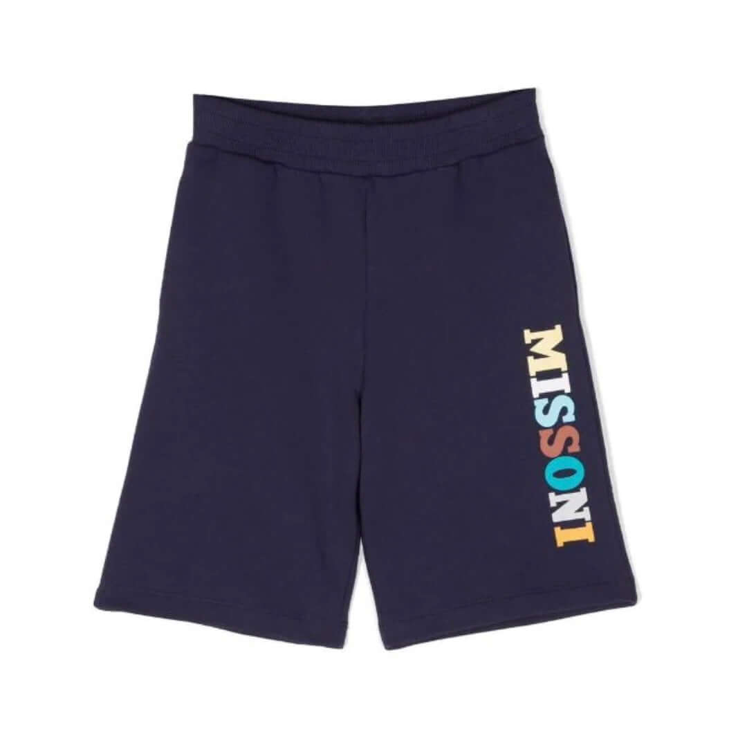 Missoni Kids Boys Navy Jersey Short Missoni Kids Boys Navy Jersey Short