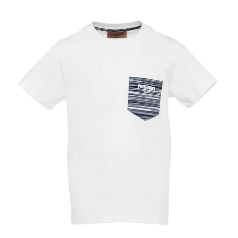 Missoni Kids Boys Navy Logo Pocket T-Shirt Missoni Kids Boys Navy Logo Pocket T-Shirt