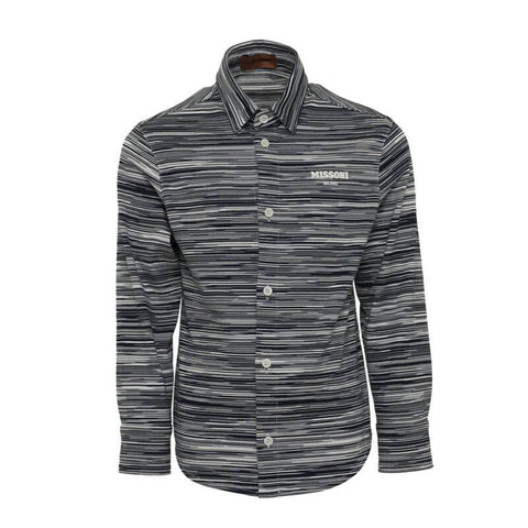 Missoni Kids Boys Navy Stripe Polo Shirt Missoni Kids Boys Navy Stripe Polo Shirt