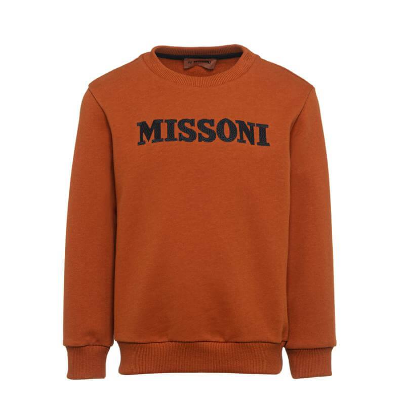 Missoni Kids Boys Rust Sweater Missoni Kids Boys Rust Sweater