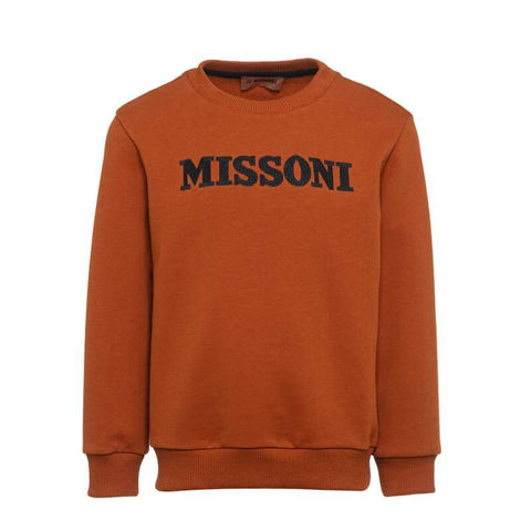 Missoni Kids Boys Rust Sweater Missoni Kids Boys Rust Sweater