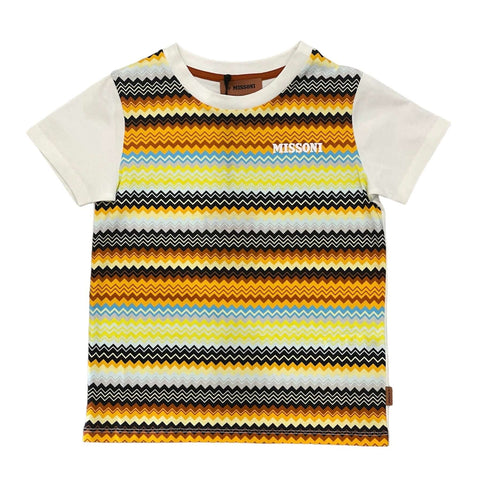 Missoni Kids Boys Zig Zag T-shirt Missoni Kids Boys Zig Zag T-shirt