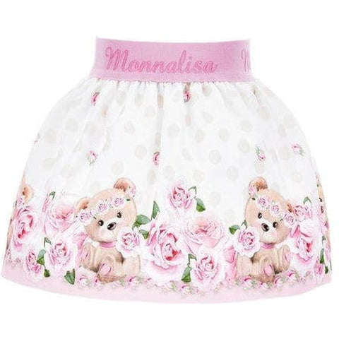 Monnalisa Baby Girls Bear Skirt Monnalisa Baby Girls Bear Skirt