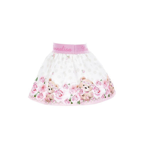 Monnalisa Baby Girls Bear Skirt Monnalisa Baby Girls Bear Skirt