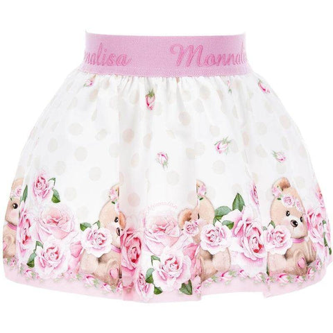 Monnalisa Baby Girls Bear Skirt Monnalisa Baby Girls Bear Skirt