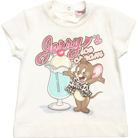 Monnalisa Baby Girls Jerrys Ice cream T-Shirt Monnalisa Baby Girls Jerrys Ice cream T-Shirt
