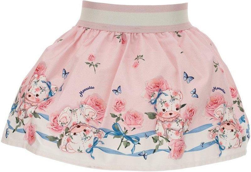 Monnalisa Baby Girls Pink Teddy Skirt Monnalisa Baby Girls Pink Teddy Skirt