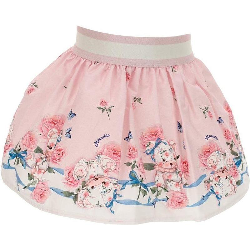 Monnalisa Baby Girls Pink Teddy Skirt Monnalisa Baby Girls Pink Teddy Skirt