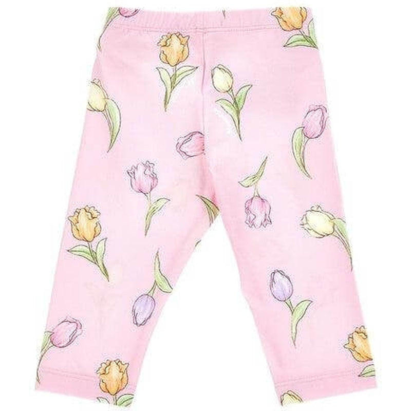 Monnalisa Baby Girls Pink Tulip Leggings Monnalisa Baby Girls Pink Tulip Leggings