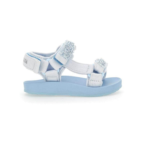 Monnalisa Girls Blue Jewel Sandals Monnalisa Girls Blue Jewel Sandals