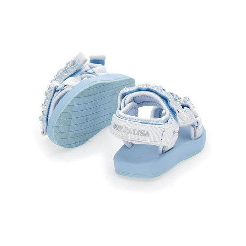 Monnalisa Girls Blue Jewel Sandals Monnalisa Girls Blue Jewel Sandals