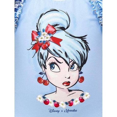 Monnalisa Girls Blue Tinkerbell Swimming Costume Monnalisa Girls Blue Tinkerbell Swimming Costume