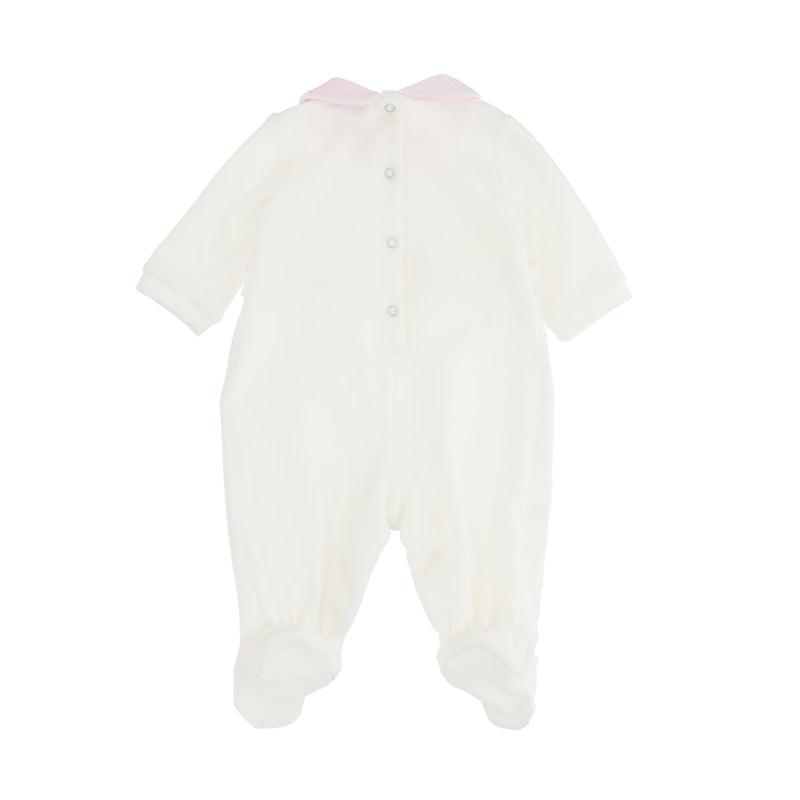 Monnalisa Girls Cream Frill Babygrow Monnalisa Girls Cream Frill Babygrow