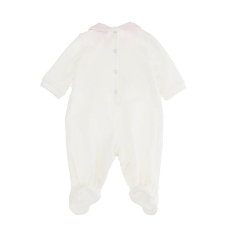 Monnalisa Girls Cream Frill Babygrow Monnalisa Girls Cream Frill Babygrow