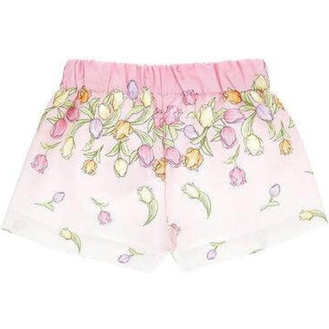 Monnalisa Girls Flower Print Shorts Monnalisa Girls Flower Print Shorts