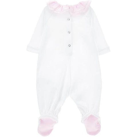 Monnalisa Girls Ivory Rose Babygrow Monnalisa Girls Ivory Rose Babygrow
