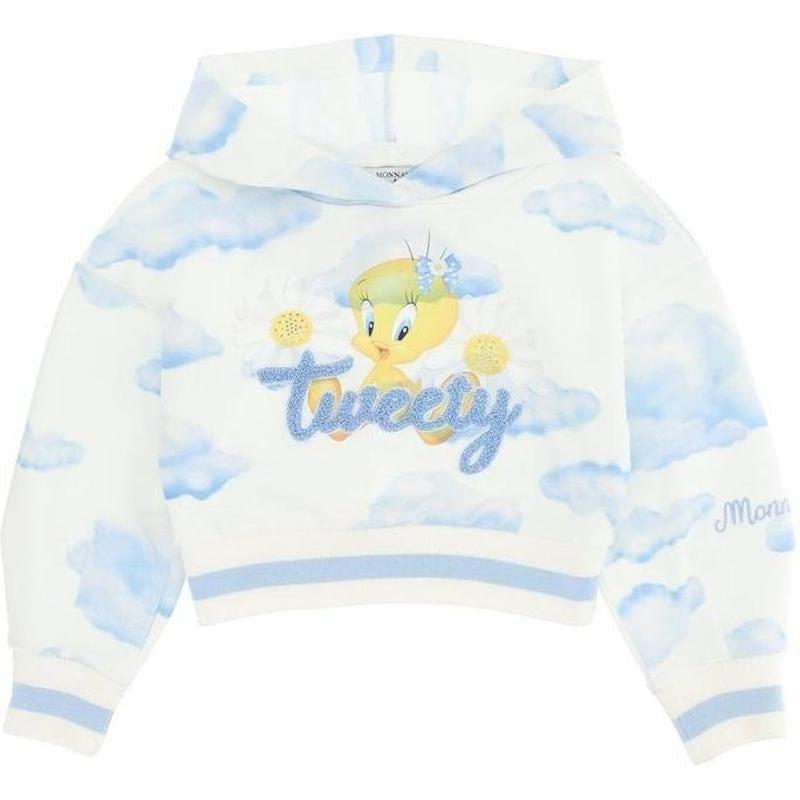 Monnalisa Girls Ivory Tweety Pie Hoody Monnalisa Girls Ivory Tweety Pie Hoody
