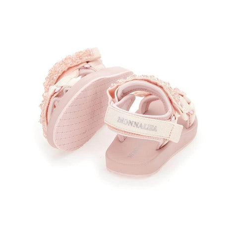 Monnalisa Girls Pink Jewel Sandal Monnalisa Girls Pink Jewel Sandal