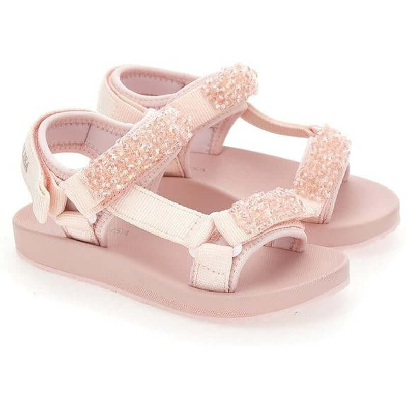 Monnalisa Girls Pink Jewel Sandal Monnalisa Girls Pink Jewel Sandal