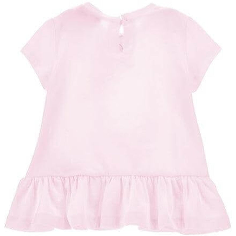 Monnalisa Girls Pink Tinkerbell Peplum Tunic Monnalisa Girls Pink Tinkerbell Peplum Tunic