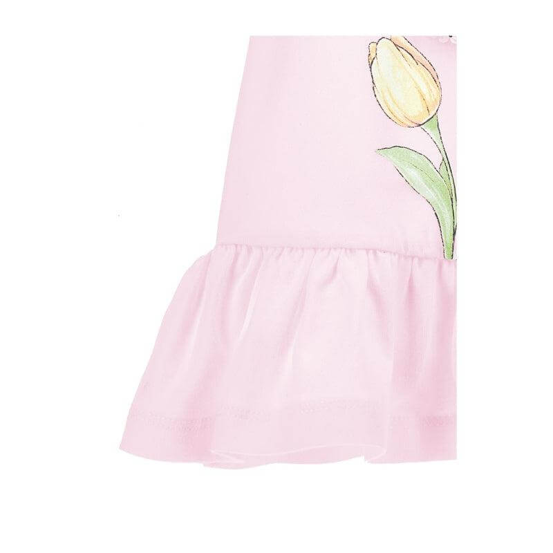 Monnalisa Girls Pink Tinkerbell Peplum Tunic Monnalisa Girls Pink Tinkerbell Peplum Tunic