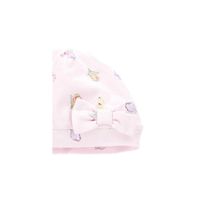 Monnalisa Girls Pink Tulip Babygrow Set Monnalisa Girls Pink Tulip Babygrow Set