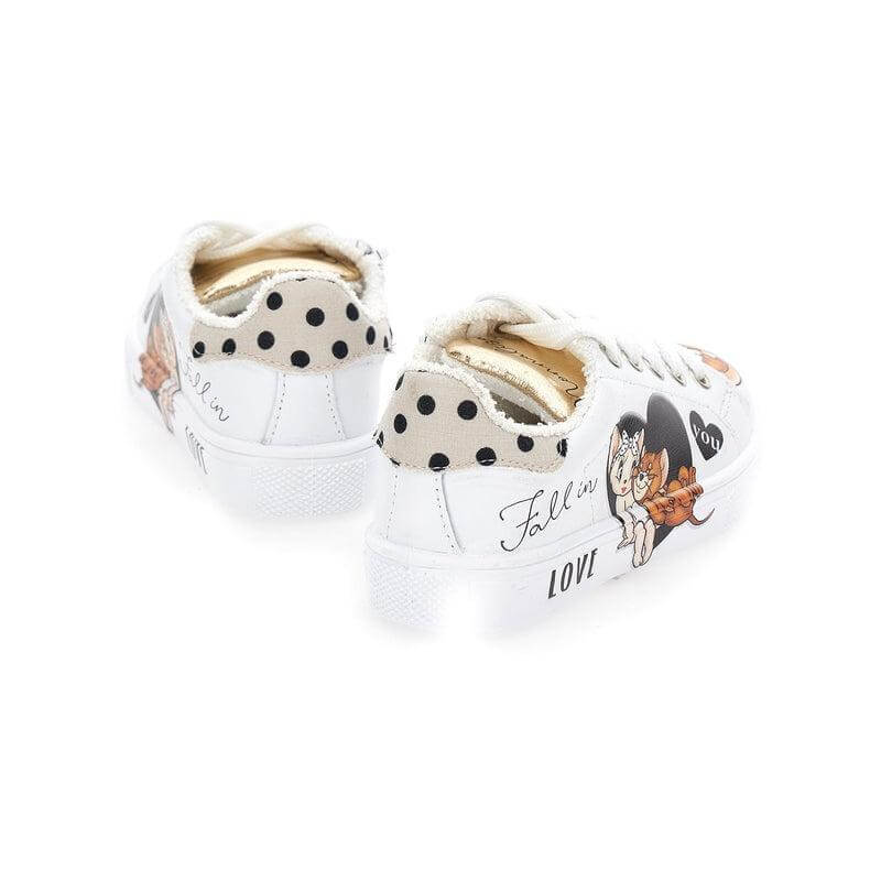 Monnalisa Girls White Jerry & Cherie Trainers Monnalisa Girls White Jerry & Cherie Trainers