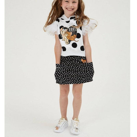 Monnalisa Girls White Jerry & Cherie Trainers Monnalisa Girls White Jerry & Cherie Trainers