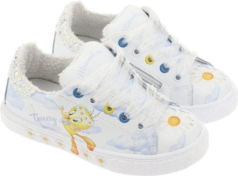Monnalisa Girls White Tweety Pie Trainer Monnalisa Girls White Tweety Pie Trainer