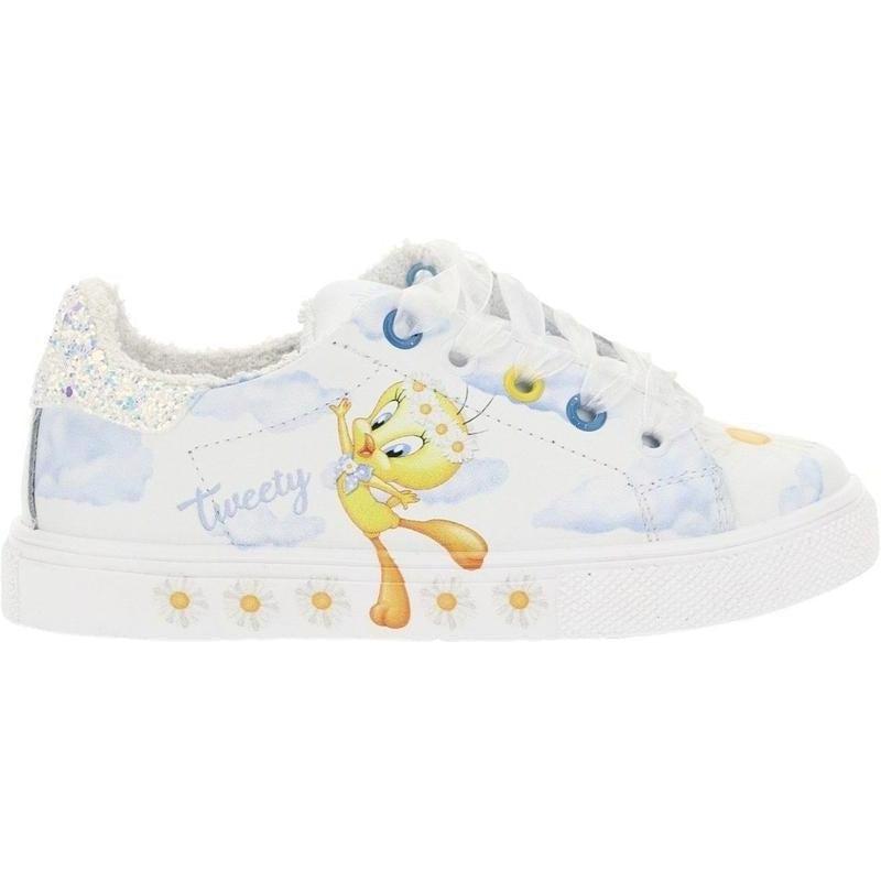 Monnalisa Girls White Tweety Pie Trainer Monnalisa Girls White Tweety Pie Trainer