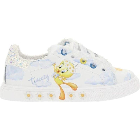 Monnalisa Girls White Tweety Pie Trainer Monnalisa Girls White Tweety Pie Trainer