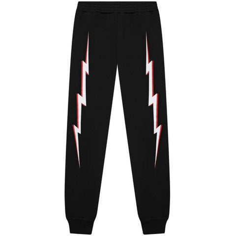 Neil Barrett Boys Black Lightening Bolt Joggers Neil Barrett Boys Black Lightening Bolt Joggers