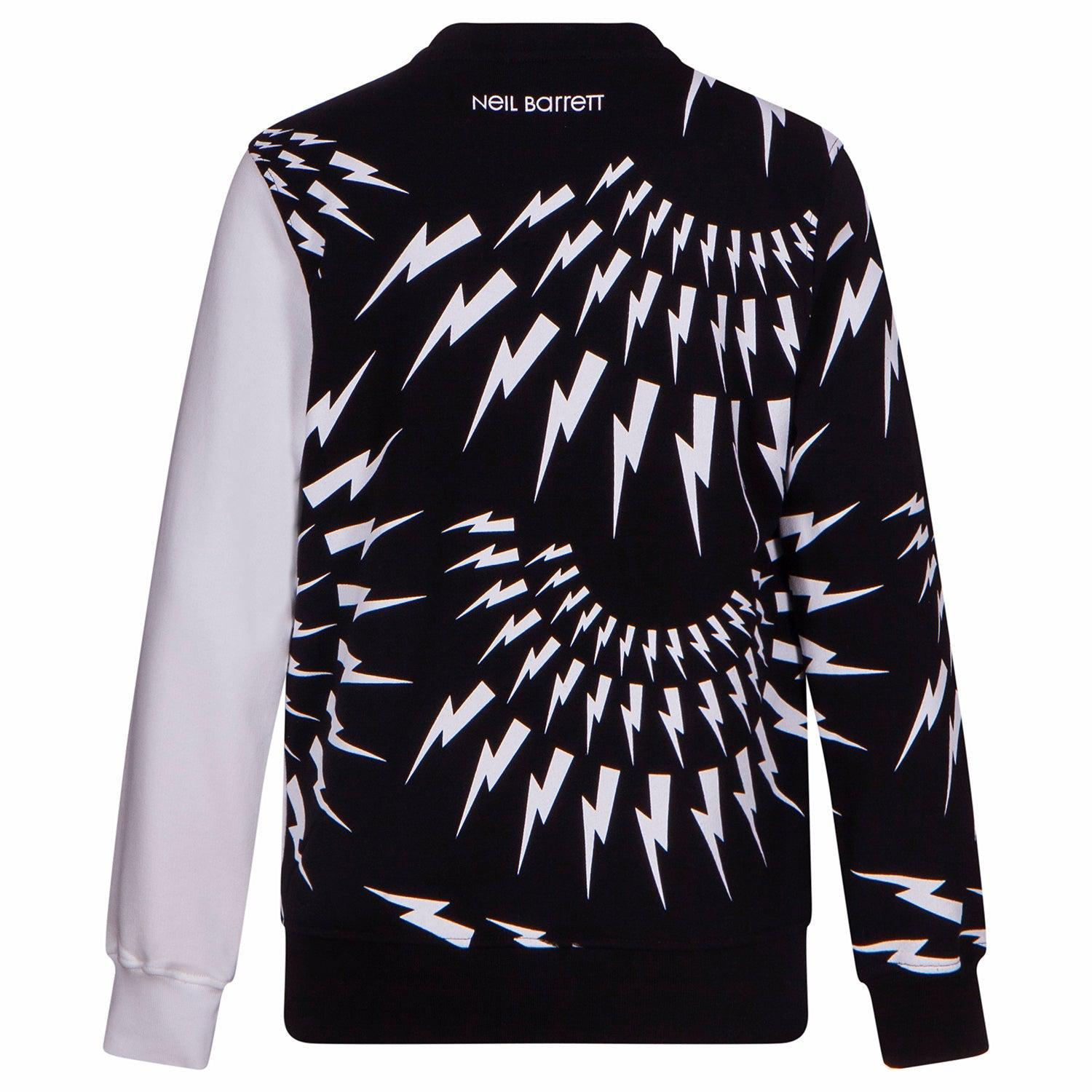 Neil Barrett Boys Black Thunderbolt Sweatshirt Neil Barrett Boys Black Thunderbolt Sweatshirt