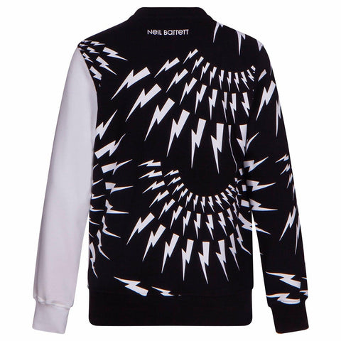 Neil Barrett Boys Black Thunderbolt Sweatshirt Neil Barrett Boys Black Thunderbolt Sweatshirt