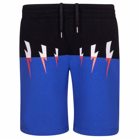 Neil Barrett Boys Colour Block Bolt Shorts Neil Barrett Boys Colour Block Bolt Shorts